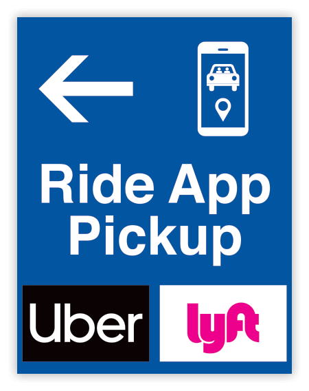 Ride App pickup (Uber, Lyft)