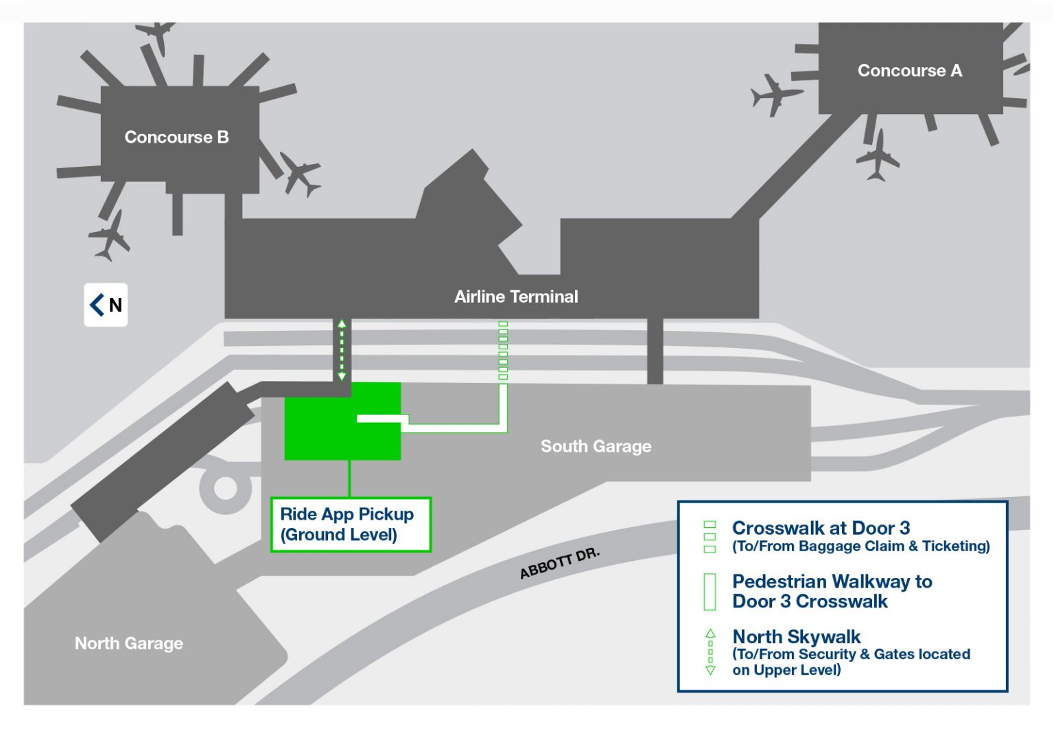 Ride App Pickup OMA Omaha Eppley Airfield