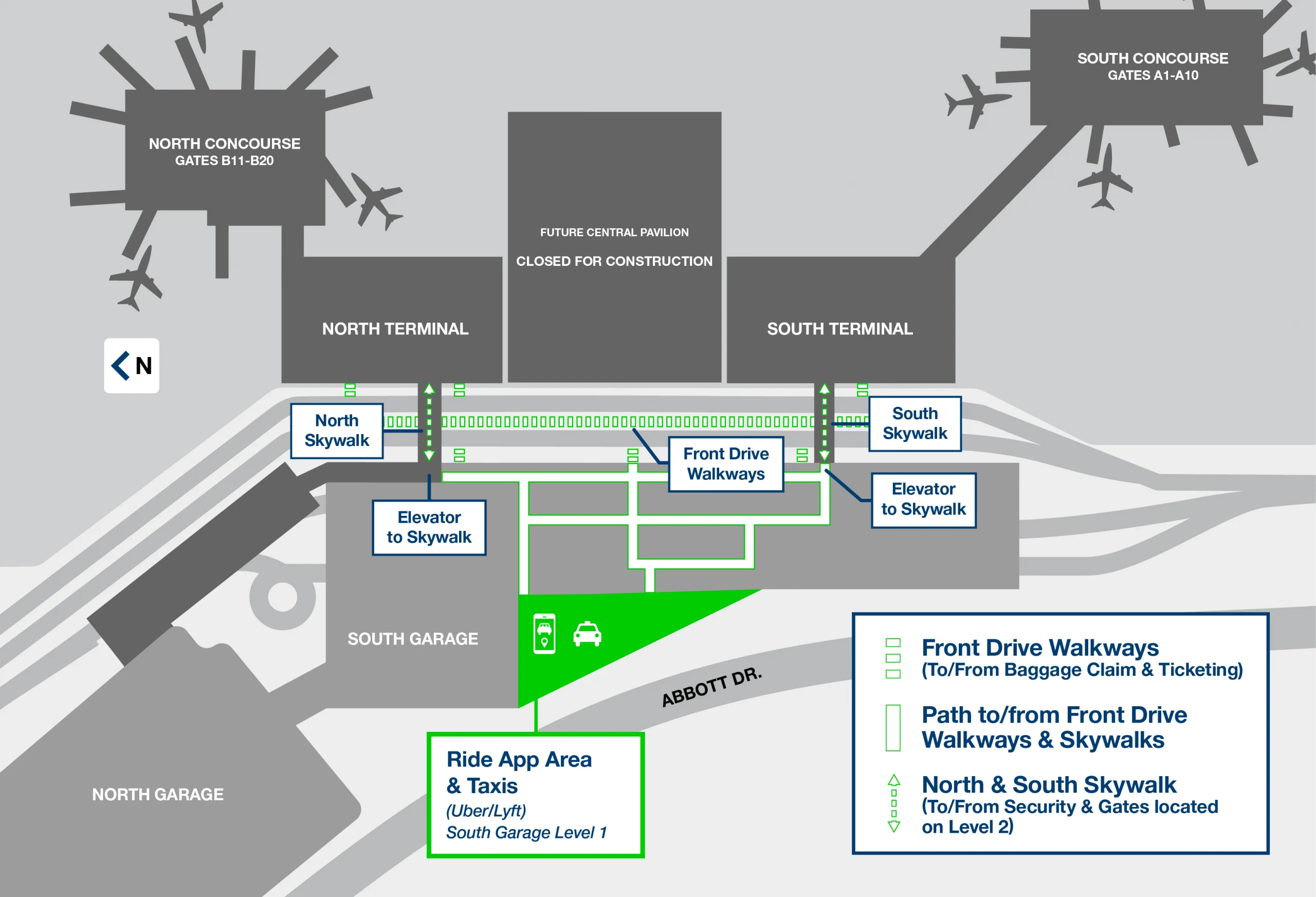 OMA Ride App Pickup Area | October 1, 2025